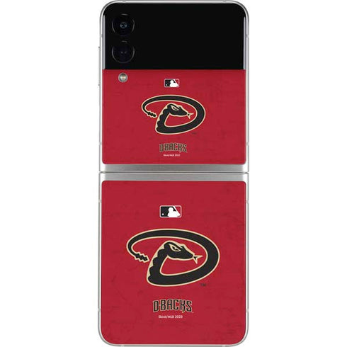 MLB Arizona Diamondbacks - Secondary Solid Distressed Galaxy Z Flip3 5G Skin