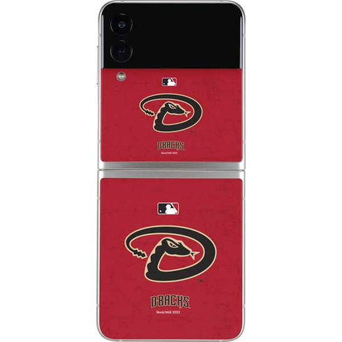 MLB Arizona Diamondbacks - Secondary Solid Distressed Galaxy Z Flip4 5G Skin