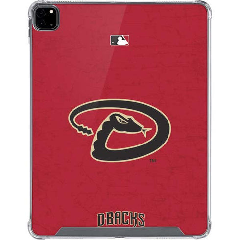 MLB Arizona Diamondbacks - Secondary Solid Distressed iPad Pro 12.9in (2020) Clear Case