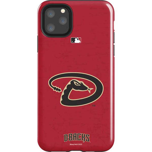 MLB Arizona Diamondbacks - Secondary Solid Distressed iPhone 11 Pro Max Impact Case
