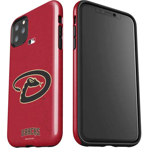 MLB Arizona Diamondbacks - Secondary Solid Distressed iPhone 11 Pro Max Impact Case