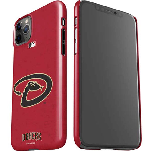 MLB Arizona Diamondbacks - Secondary Solid Distressed iPhone 11 Pro Max Lite Case