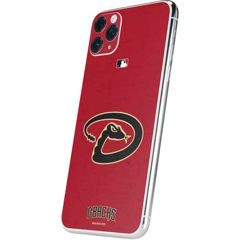 MLB Arizona Diamondbacks - Secondary Solid Distressed iPhone 11 Pro Max Skin