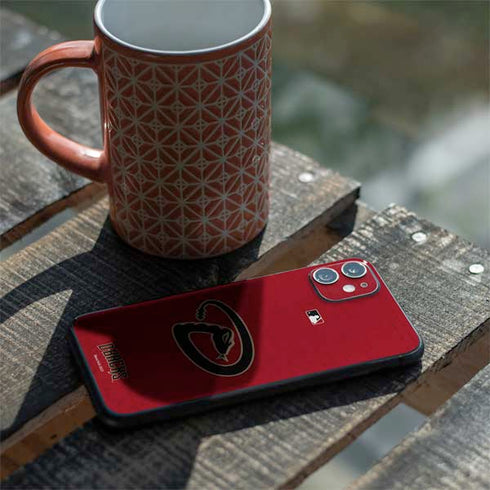 MLB Arizona Diamondbacks - Secondary Solid Distressed iPhone 11 Skin