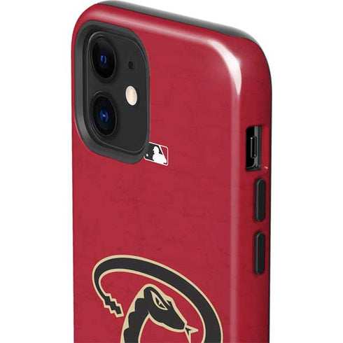 MLB Arizona Diamondbacks - Secondary Solid Distressed iPhone 12 Impact Case