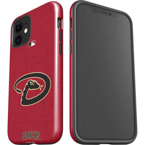 MLB Arizona Diamondbacks - Secondary Solid Distressed iPhone 12 Impact Case