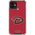 MLB Arizona Diamondbacks - Secondary Solid Distressed iPhone 12 Mini Clear Case