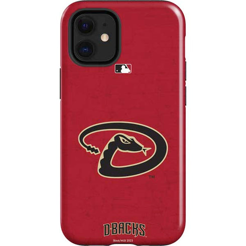 MLB Arizona Diamondbacks - Secondary Solid Distressed iPhone 12 Mini Impact Case