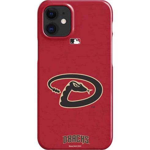 MLB Arizona Diamondbacks - Secondary Solid Distressed iPhone 12 Mini Lite Case