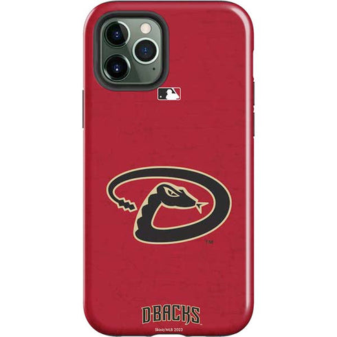 MLB Arizona Diamondbacks - Secondary Solid Distressed iPhone 12 Pro Impact Case