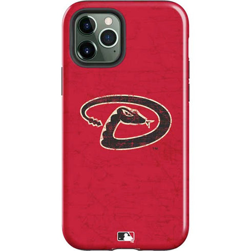 MLB Arizona Diamondbacks - Secondary Solid Distressed iPhone 12 Pro Max Impact Case
