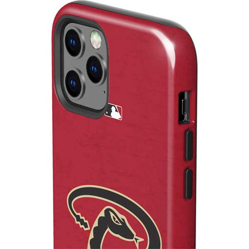 MLB Arizona Diamondbacks - Secondary Solid Distressed iPhone 12 Pro Max Impact Case