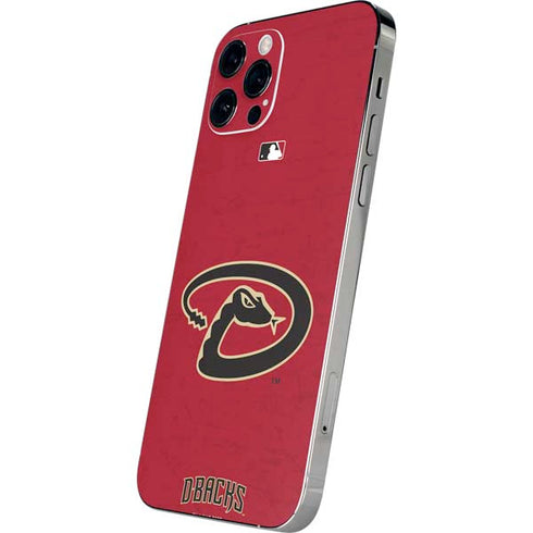 MLB Arizona Diamondbacks - Secondary Solid Distressed iPhone 12 Pro Skin