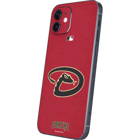 MLB Arizona Diamondbacks - Secondary Solid Distressed iPhone 12 Skin