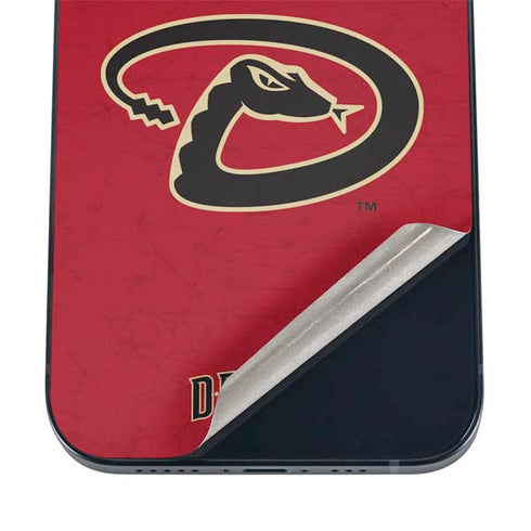 MLB Arizona Diamondbacks - Secondary Solid Distressed iPhone 12 Skin