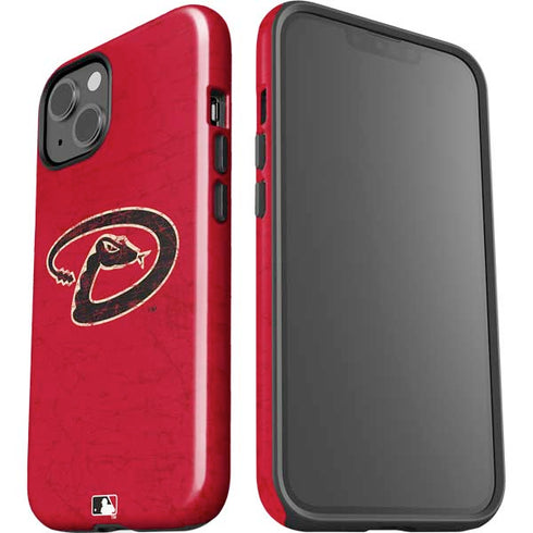 MLB Arizona Diamondbacks - Secondary Solid Distressed iPhone 13 Impact Case