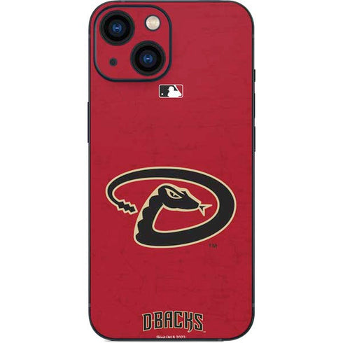 MLB Arizona Diamondbacks - Secondary Solid Distressed iPhone 13 Mini Skin