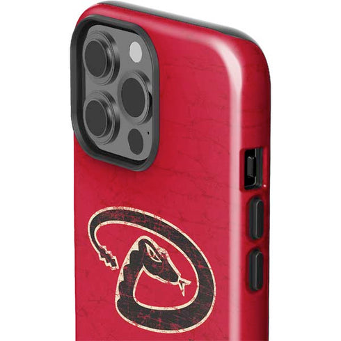 MLB Arizona Diamondbacks - Secondary Solid Distressed iPhone 13 Pro Max Impact Case