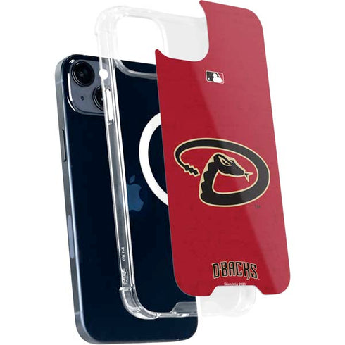 MLB Arizona Diamondbacks - Secondary Solid Distressed iPhone 14 Plus MagSafe Case