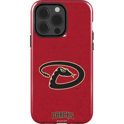 MLB Arizona Diamondbacks - Secondary Solid Distressed iPhone 14 Pro Impact Case
