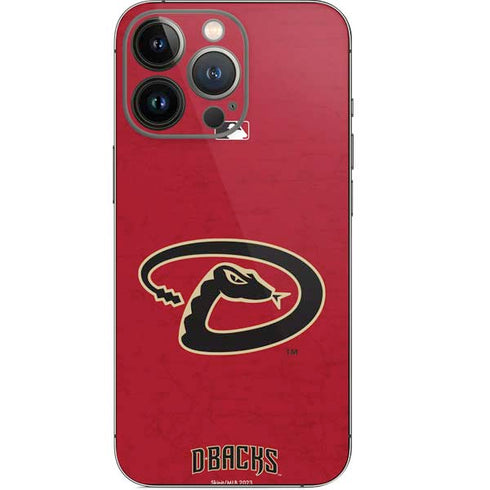 MLB Arizona Diamondbacks - Secondary Solid Distressed iPhone 14 Pro Skin