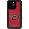 MLB Arizona Diamondbacks - Secondary Solid Distressed iPhone 14 Pro Waterproof Case
