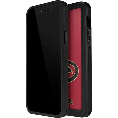 MLB Arizona Diamondbacks - Secondary Solid Distressed iPhone 15 Waterproof Case