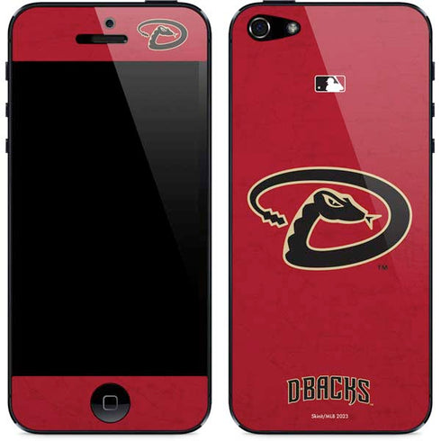 MLB Arizona Diamondbacks - Secondary Solid Distressed iPhone 5/5s/5SE Skin