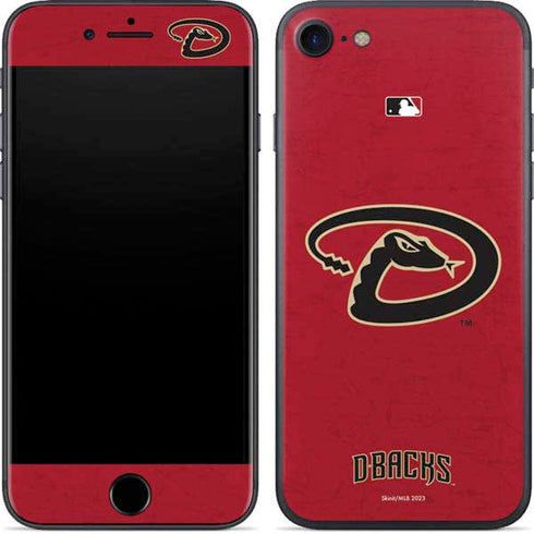 MLB Arizona Diamondbacks - Secondary Solid Distressed iPhone 7 Skin