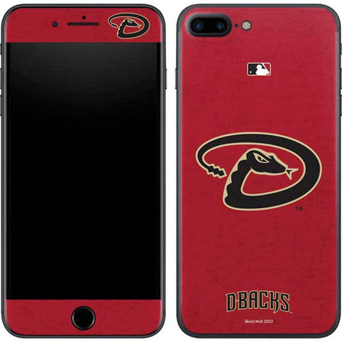 MLB Arizona Diamondbacks - Secondary Solid Distressed iPhone 8 Plus Skin