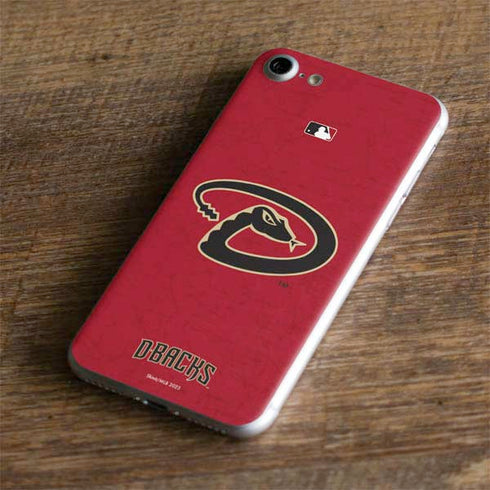 MLB Arizona Diamondbacks - Secondary Solid Distressed iPhone 8 Skin