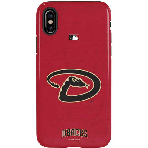MLB Arizona Diamondbacks - Secondary Solid Distressed iPhone X Pro Case