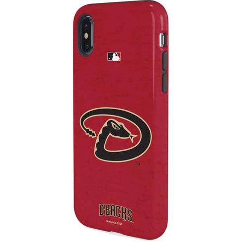 MLB Arizona Diamondbacks - Secondary Solid Distressed iPhone X Pro Case