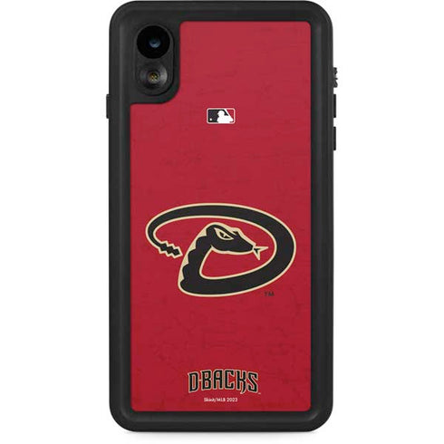MLB Arizona Diamondbacks - Secondary Solid Distressed iPhone XR Waterproof Case