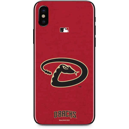 MLB Arizona Diamondbacks - Secondary Solid Distressed iPhone XS Max Skin