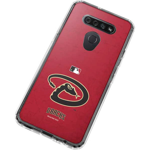 MLB Arizona Diamondbacks - Secondary Solid Distressed LG K51/Q51 Clear Case