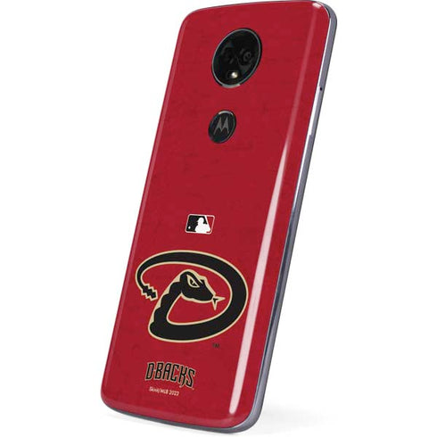 MLB Arizona Diamondbacks - Secondary Solid Distressed Moto E5 Plus Skin