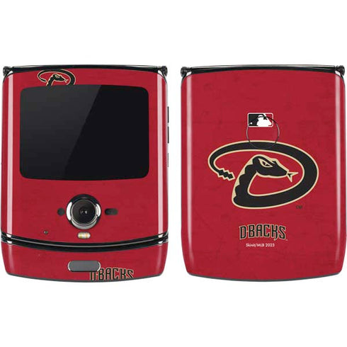 MLB Arizona Diamondbacks - Secondary Solid Distressed Motorola RAZR Skin
