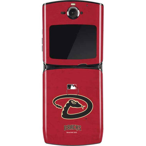 MLB Arizona Diamondbacks - Secondary Solid Distressed Motorola RAZR Skin