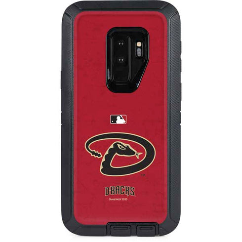 MLB Arizona Diamondbacks - Secondary Solid Distressed Otterbox Defender Galaxy Skin