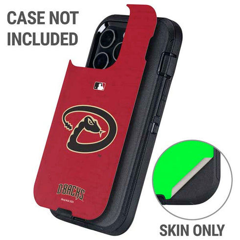 MLB Arizona Diamondbacks - Secondary Solid Distressed Otterbox Defender iPhone Skin