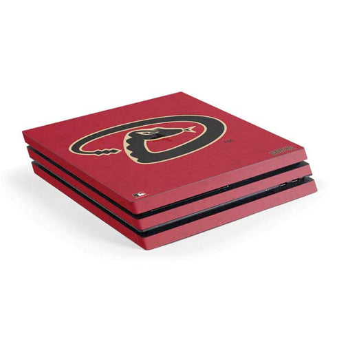 MLB Arizona Diamondbacks - Secondary Solid Distressed PS4 Pro Console Skin