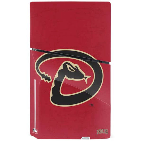 MLB Arizona Diamondbacks - Secondary Solid Distressed PS5 Slim Disk Bundle Skin