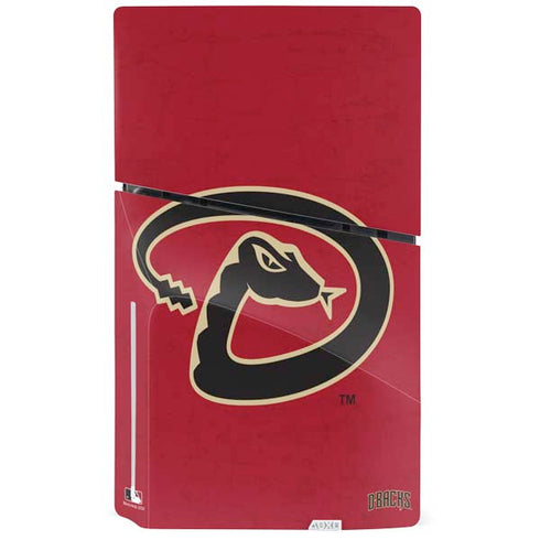 MLB Arizona Diamondbacks - Secondary Solid Distressed PS5 Slim Disk Console Skin