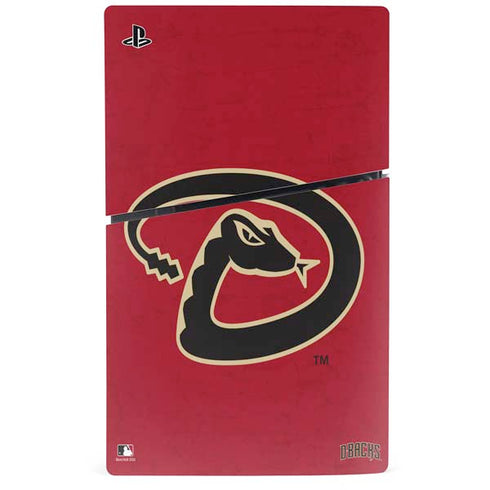 MLB Arizona Diamondbacks - Secondary Solid Distressed PS5 Slim Digital Edition Bundle Skin
