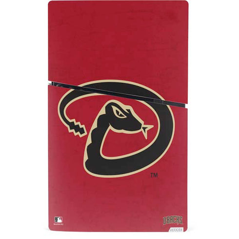MLB Arizona Diamondbacks - Secondary Solid Distressed PS5 Slim Digital Edition Bundle Skin