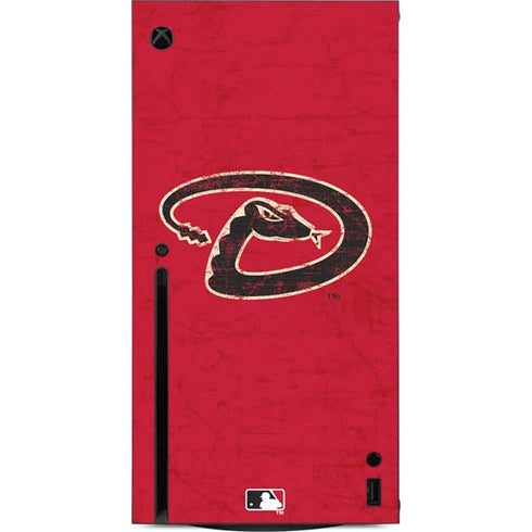 MLB Arizona Diamondbacks - Secondary Solid Distressed Xbox Series X Console Skin