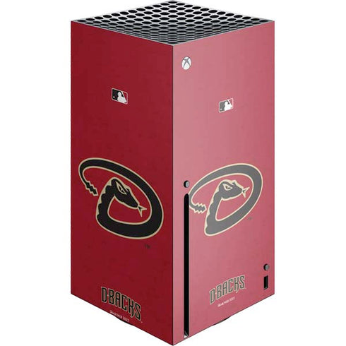 MLB Arizona Diamondbacks - Secondary Solid Distressed Xbox Series X Console Skin