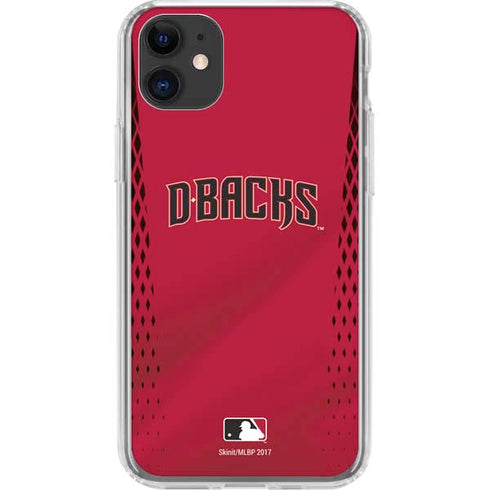 MLB Arizona Diamondbacks Alternate/Away Jersey iPhone 11 Clear Case