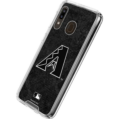 MLB Arizona Diamondbacks Dark Wash Galaxy A30 Clear Case